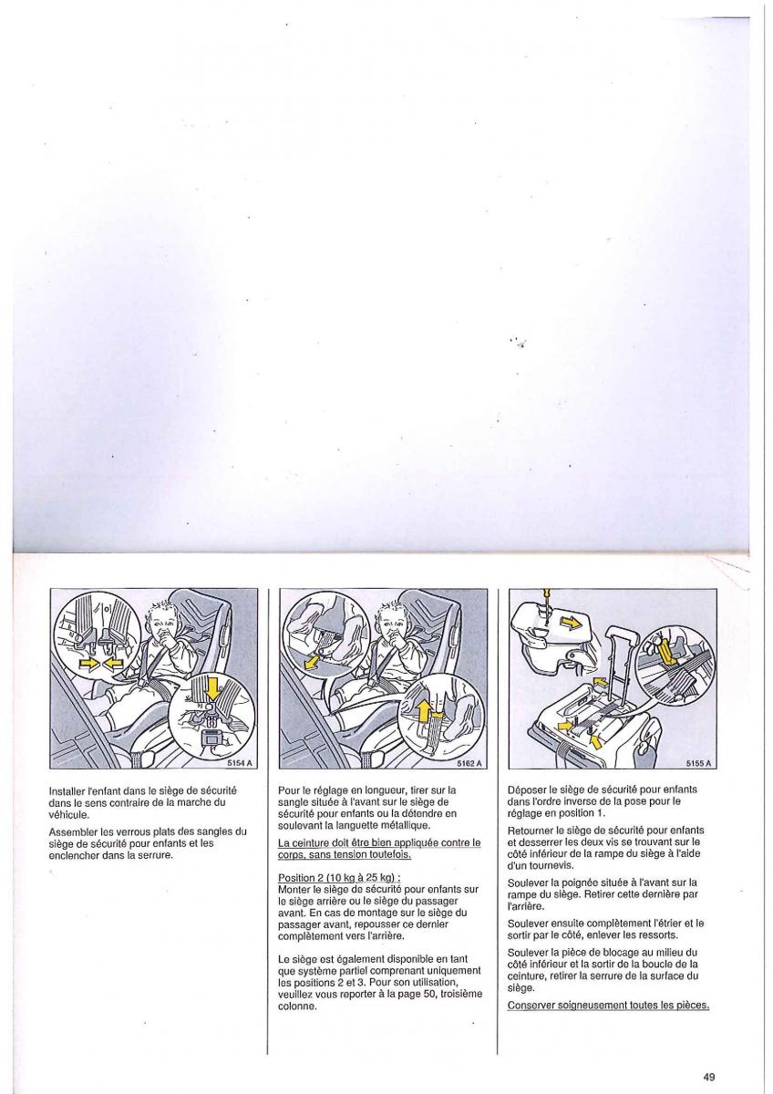 manual Opel Tigra I manuel du proprietaire / page 49