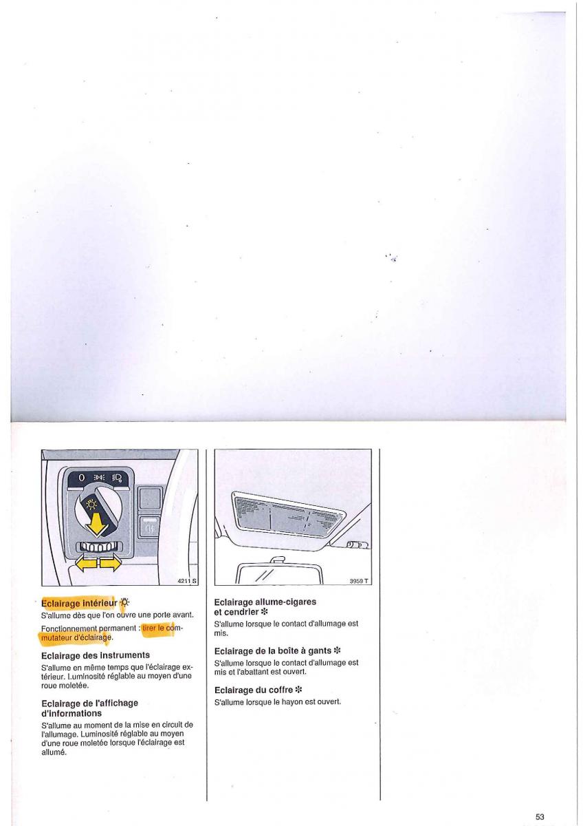 manual Opel Tigra I manuel du proprietaire / page 53