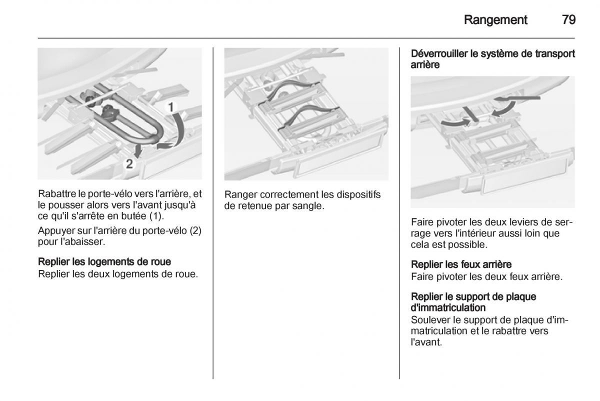 manual Opel Zafira C manuel du proprietaire / page 81