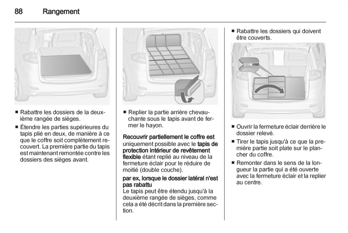 manual Opel Zafira C manuel du proprietaire / page 90