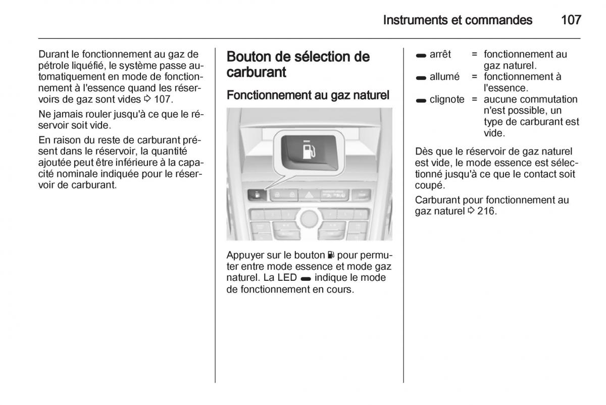 manual Opel Zafira C manuel du proprietaire / page 109