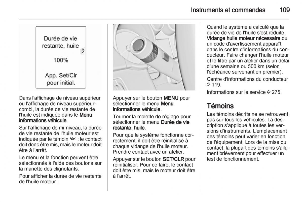 manual Opel Zafira C manuel du proprietaire / page 111