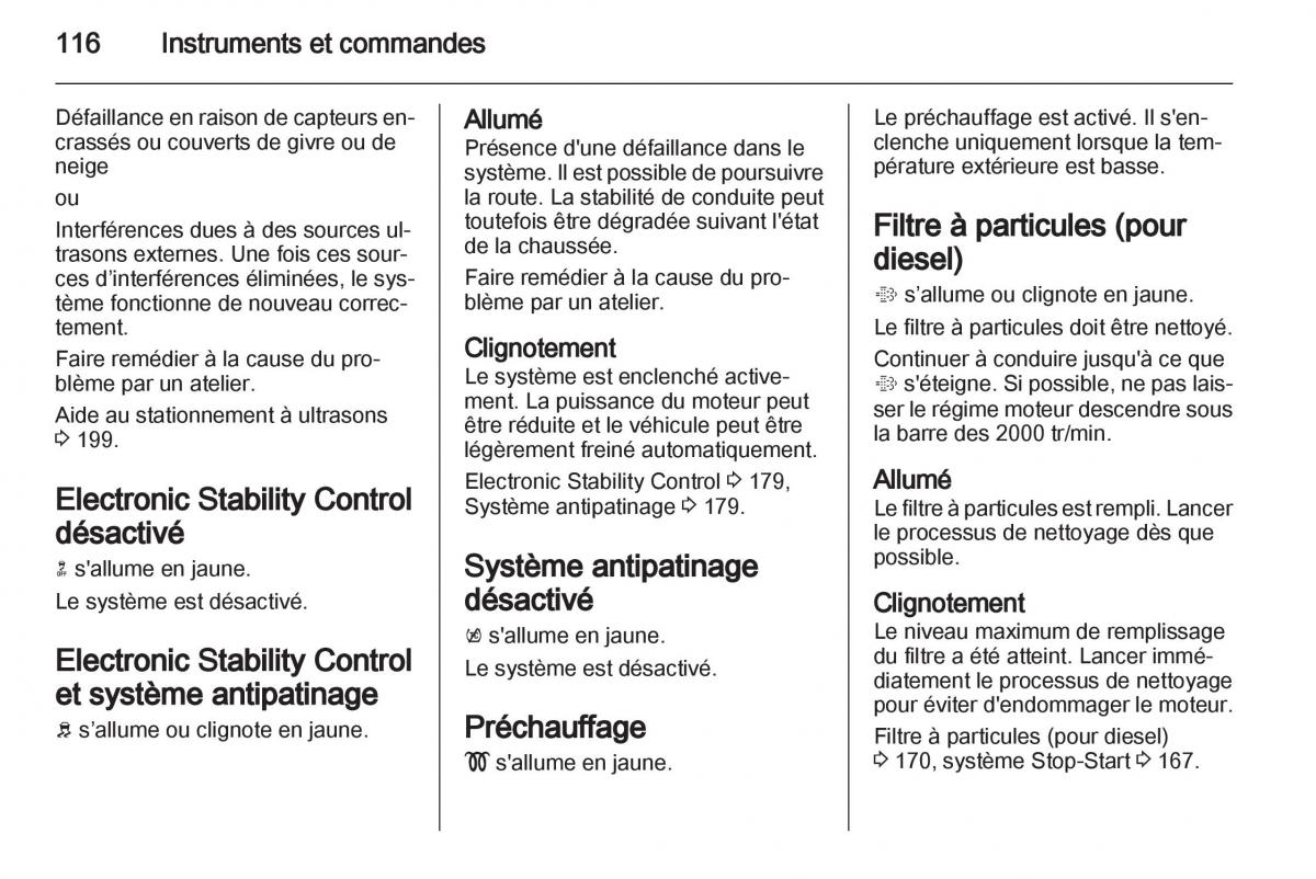 manual Opel Zafira C manuel du proprietaire / page 118