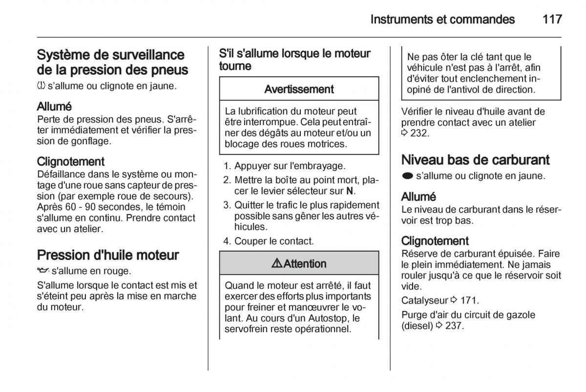 manual Opel Zafira C manuel du proprietaire / page 119