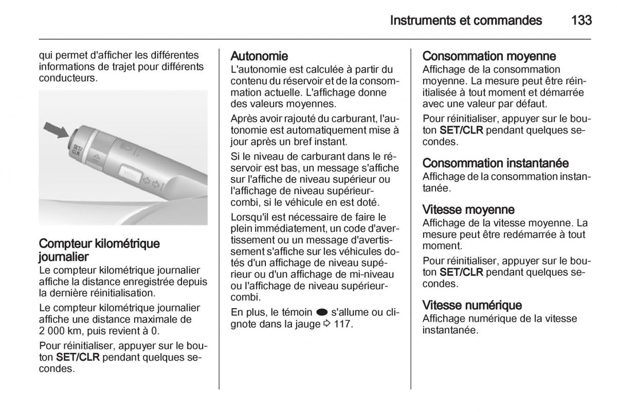 manual Opel Zafira C manuel du proprietaire / page 135