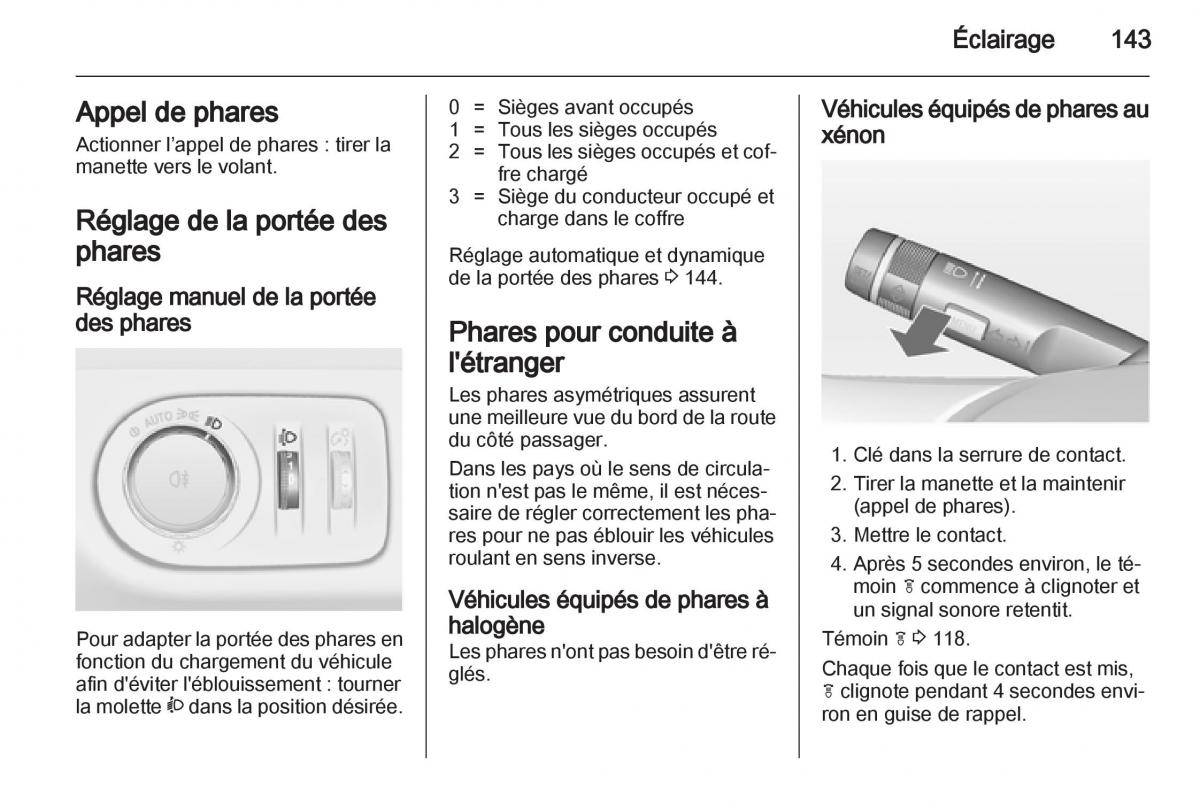 manual Opel Zafira C manuel du proprietaire / page 145