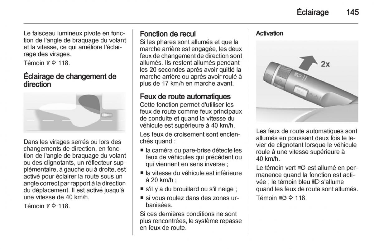 Opel Zafira C manuel du proprietaire / page 147