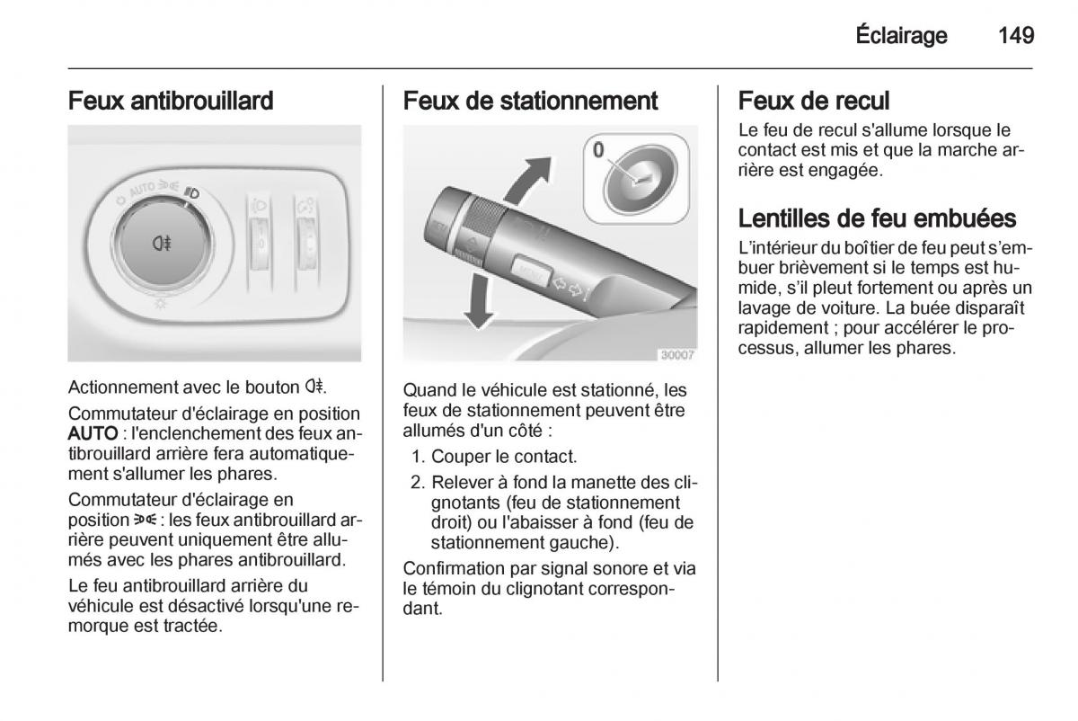 manual Opel Zafira C manuel du proprietaire / page 151