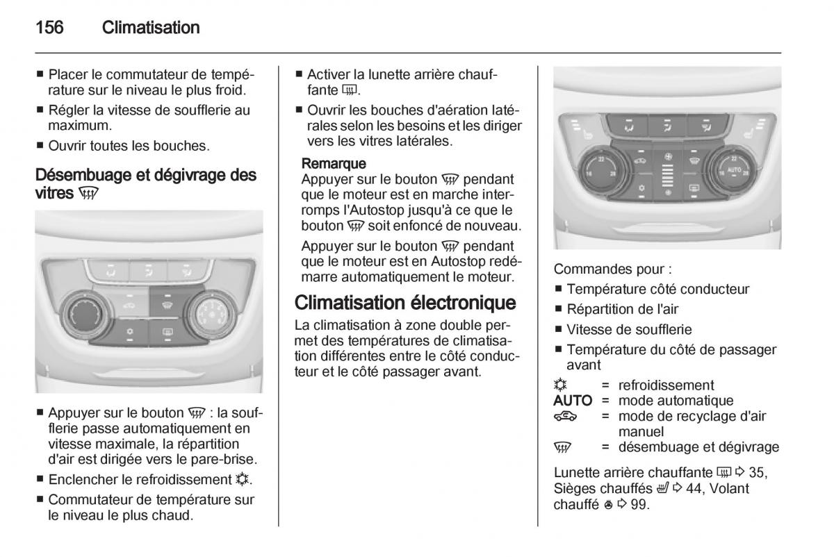 manual Opel Zafira C manuel du proprietaire / page 158