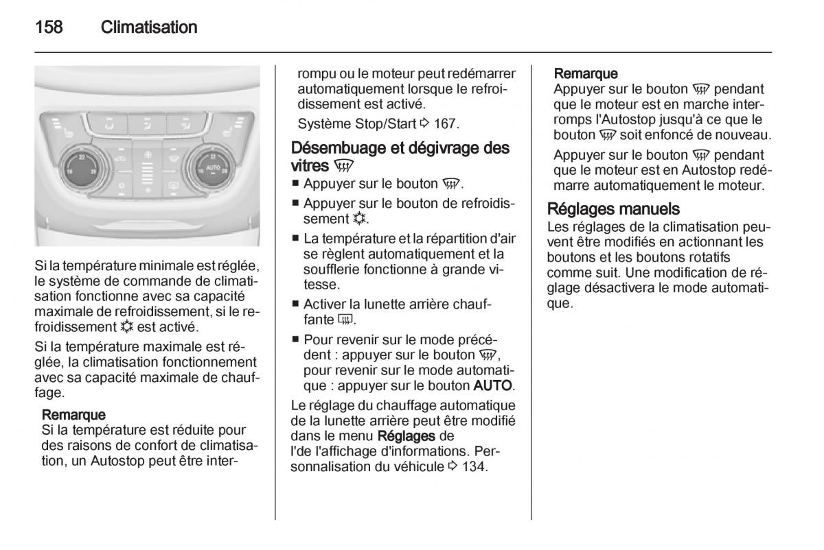 manual Opel Zafira C manuel du proprietaire / page 160