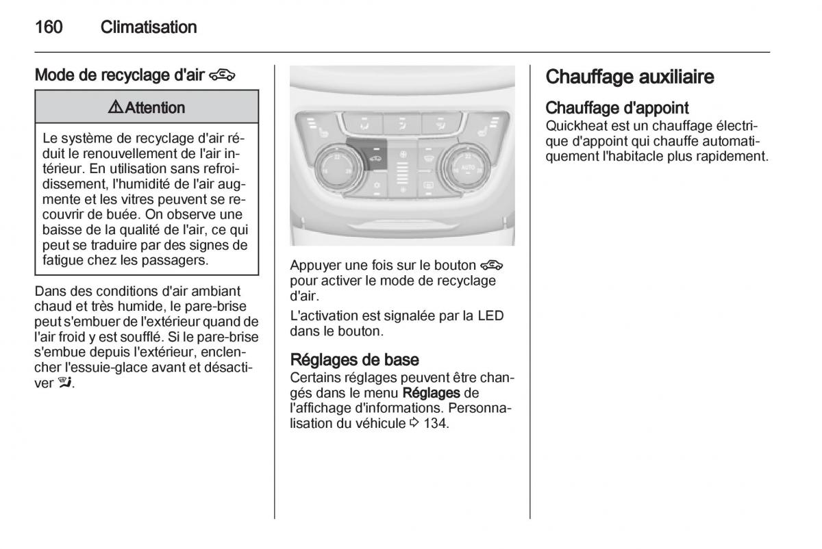 manual Opel Zafira C manuel du proprietaire / page 162