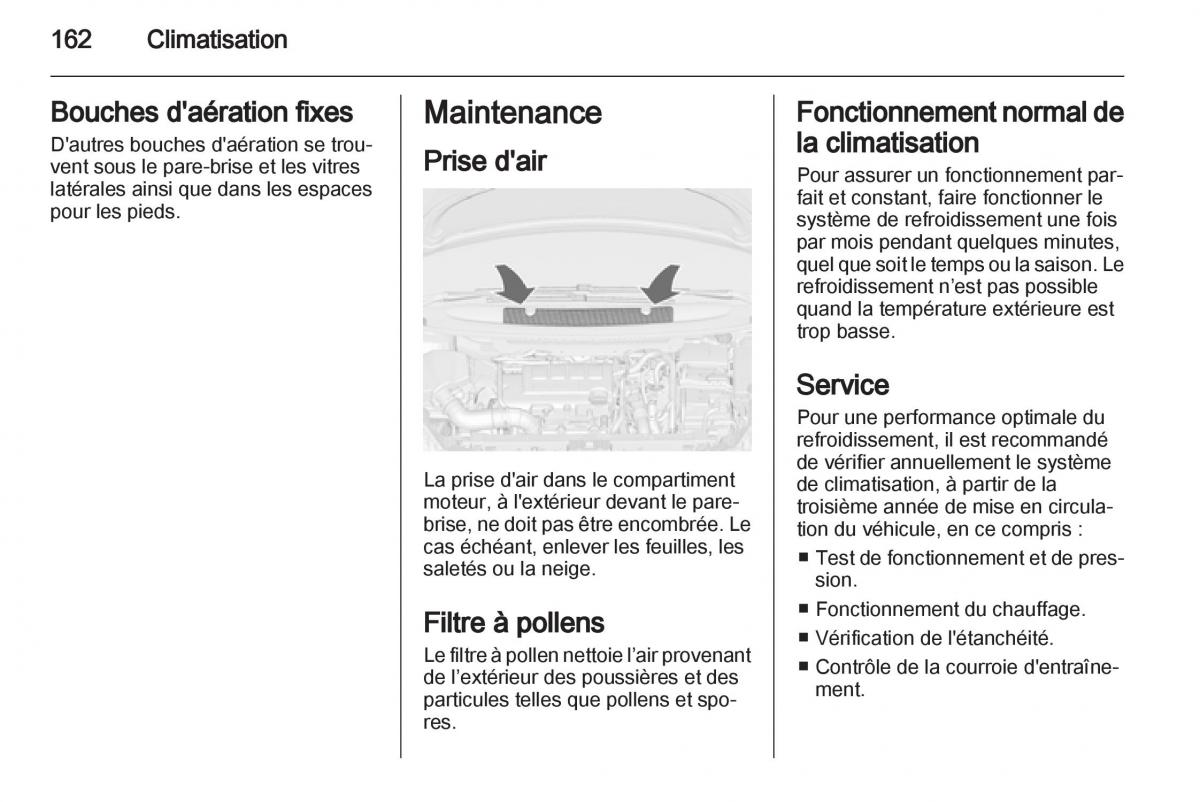 manual Opel Zafira C manuel du proprietaire / page 164