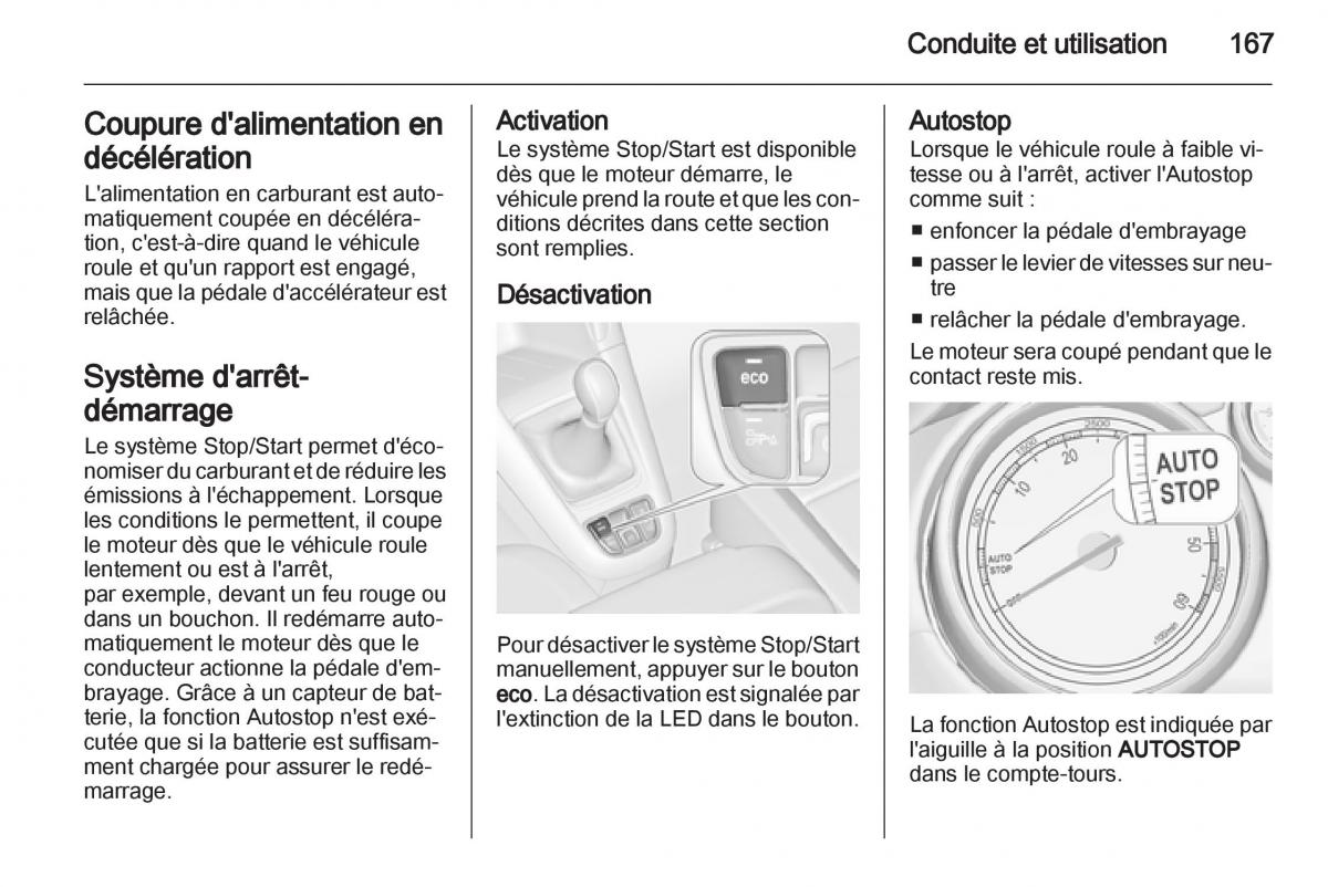 manual Opel Zafira C manuel du proprietaire / page 169