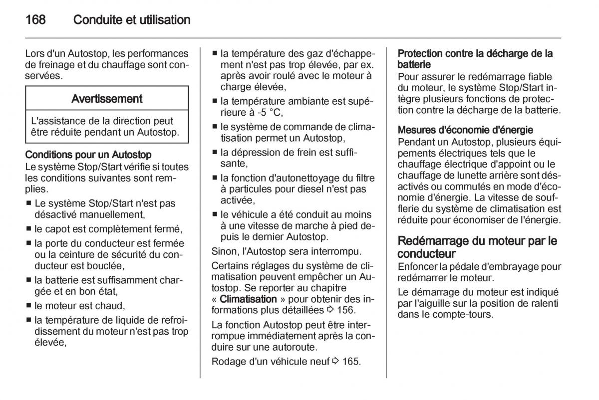 manual Opel Zafira C manuel du proprietaire / page 170