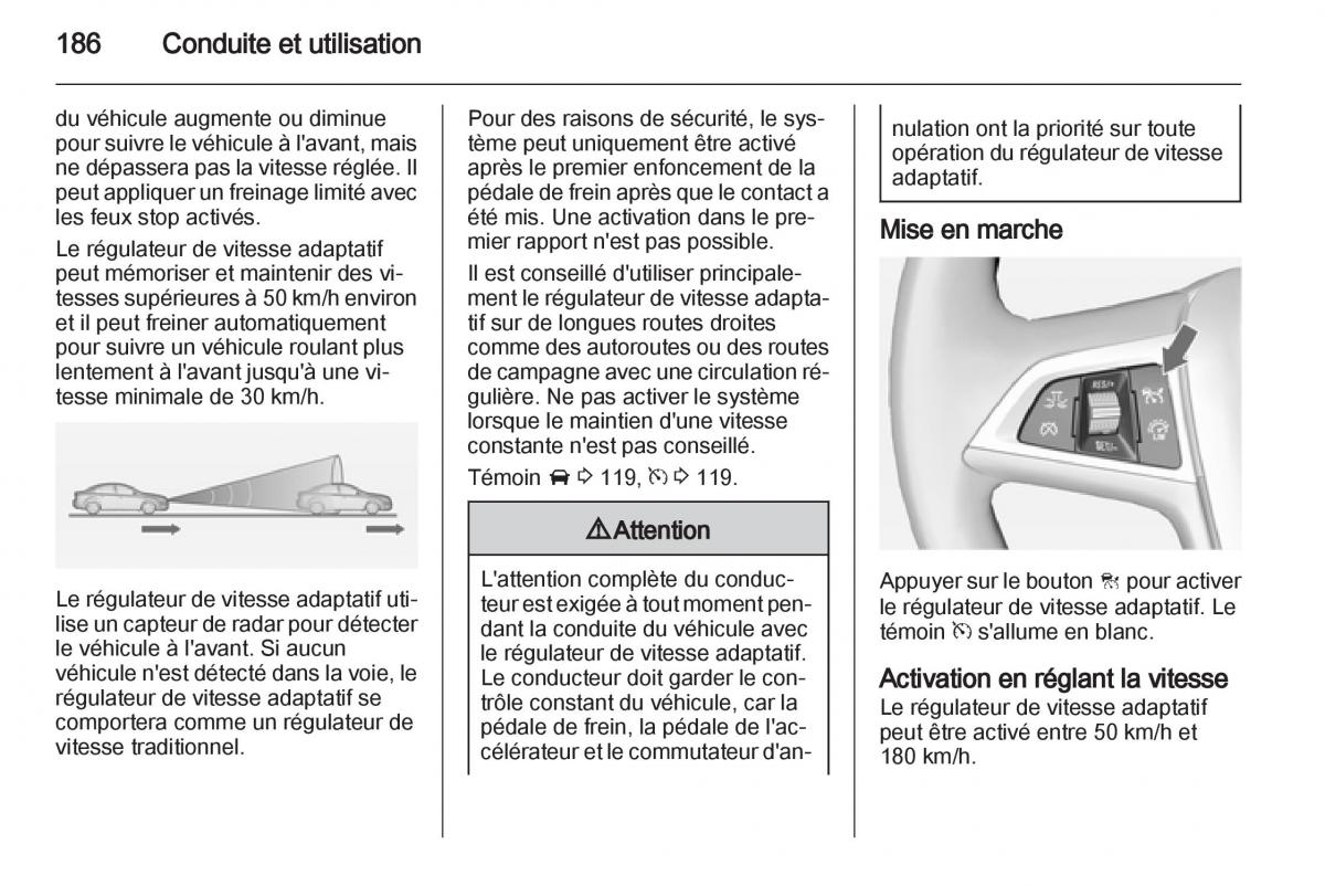 manual Opel Zafira C manuel du proprietaire / page 188