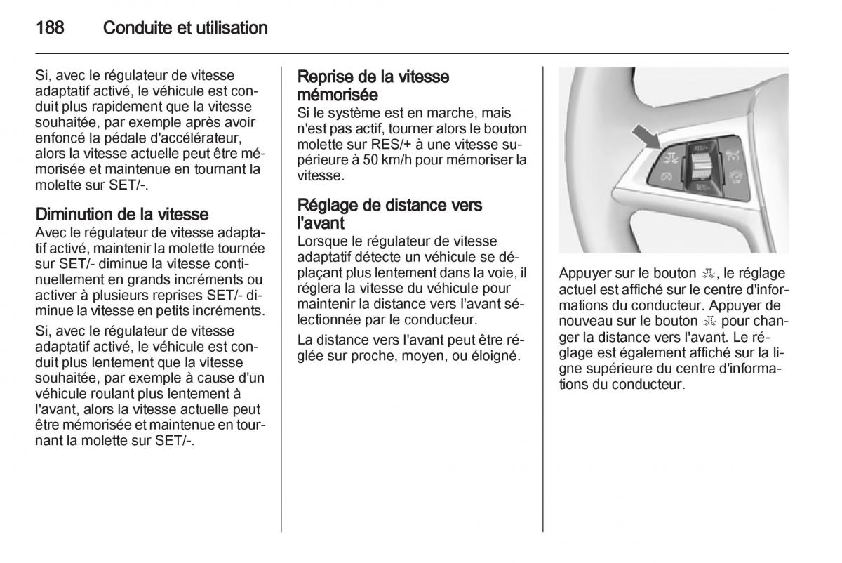 manual Opel Zafira C manuel du proprietaire / page 190