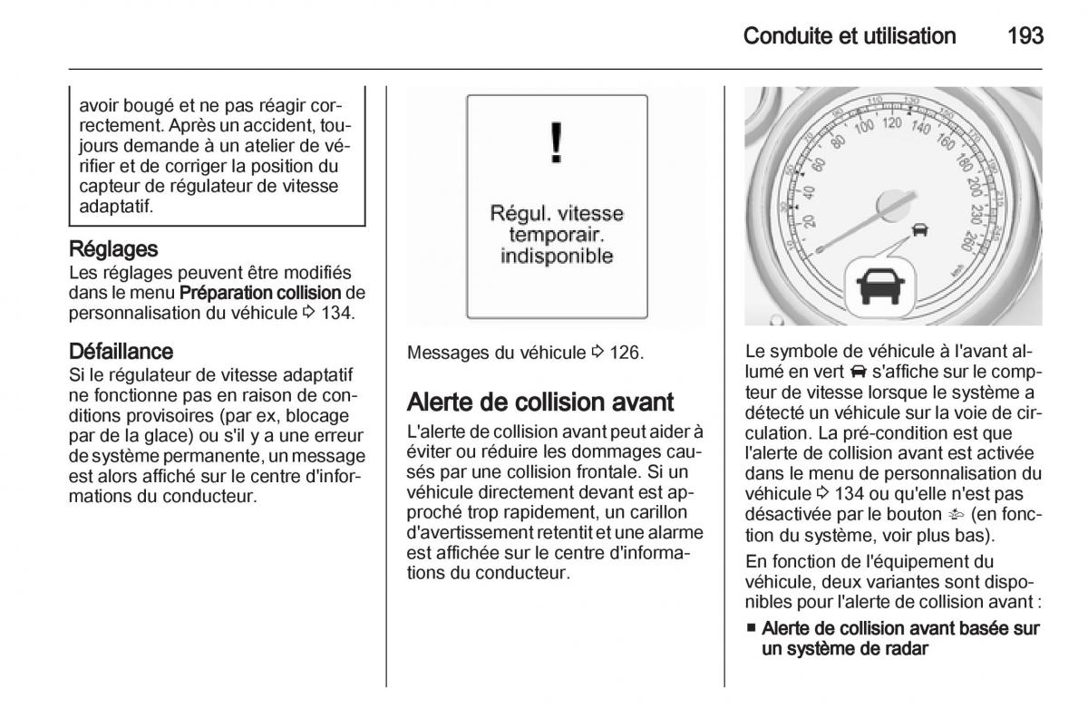 manual Opel Zafira C manuel du proprietaire / page 195