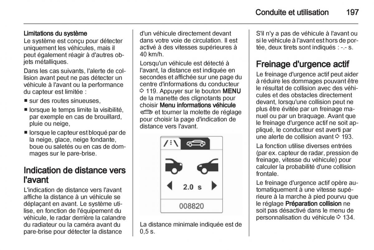 manual Opel Zafira C manuel du proprietaire / page 199