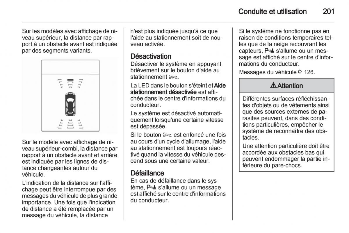 manual Opel Zafira C manuel du proprietaire / page 203