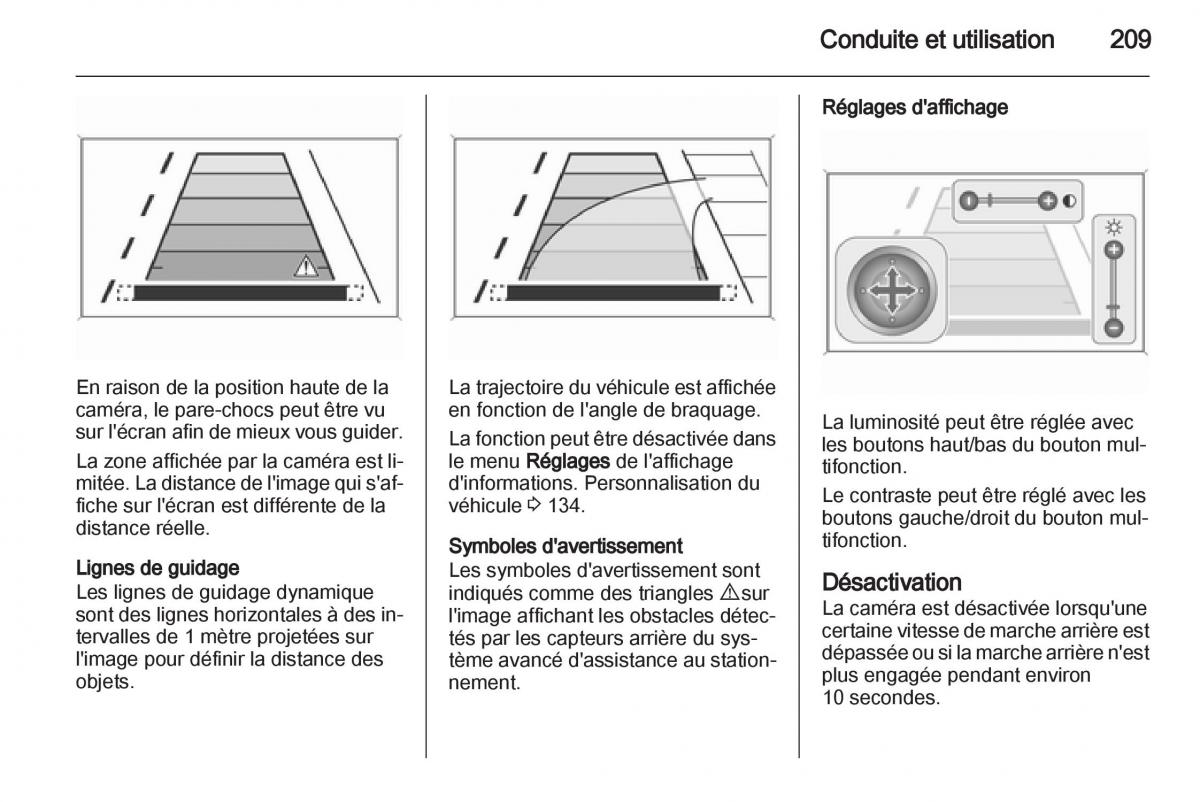 manual Opel Zafira C manuel du proprietaire / page 211