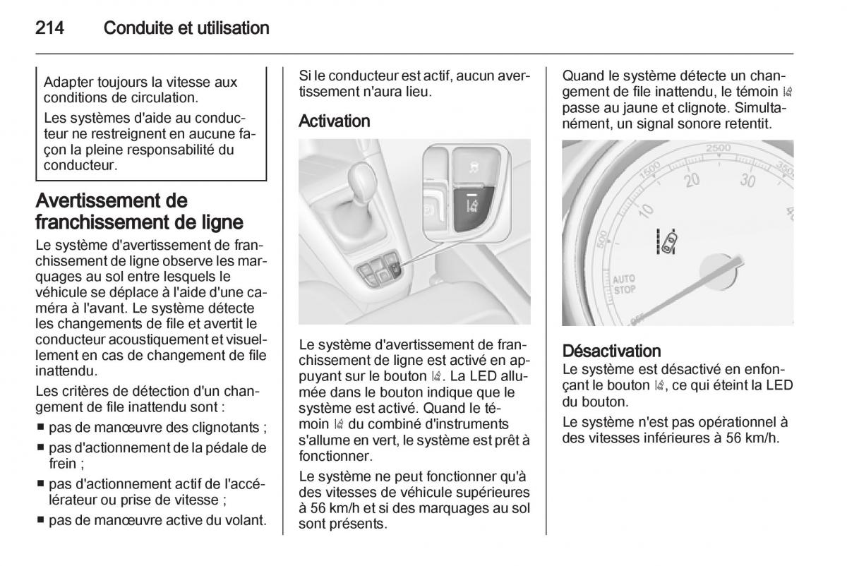 manual Opel Zafira C manuel du proprietaire / page 216