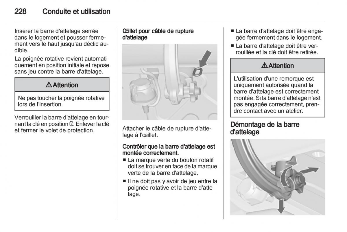 manual Opel Zafira C manuel du proprietaire / page 230