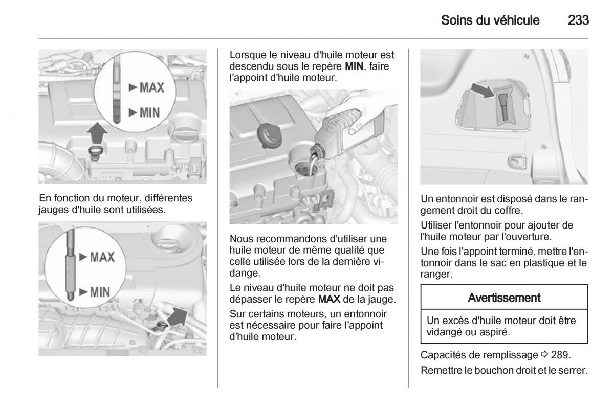 manual Opel Zafira C manuel du proprietaire / page 235