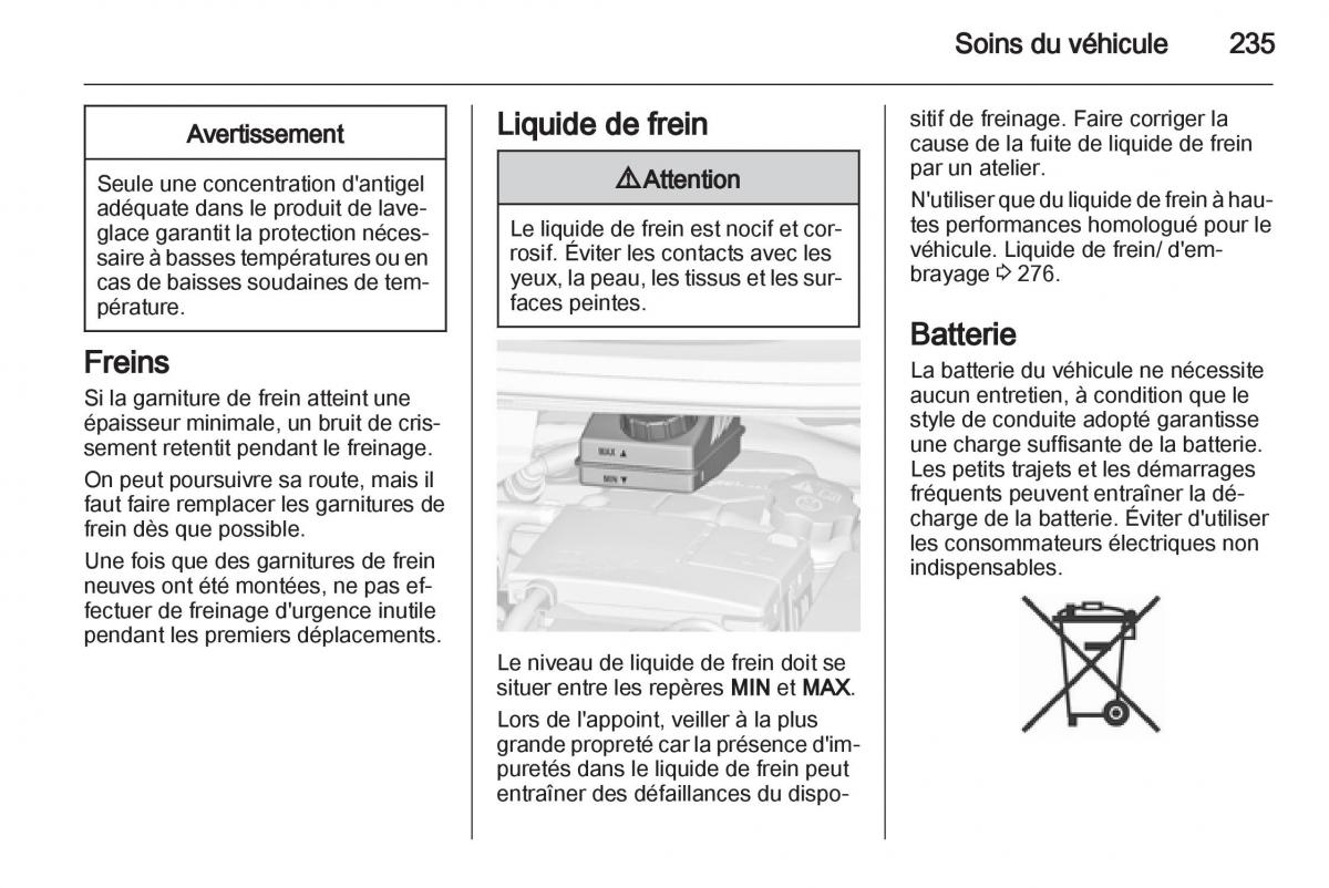 manual Opel Zafira C manuel du proprietaire / page 237
