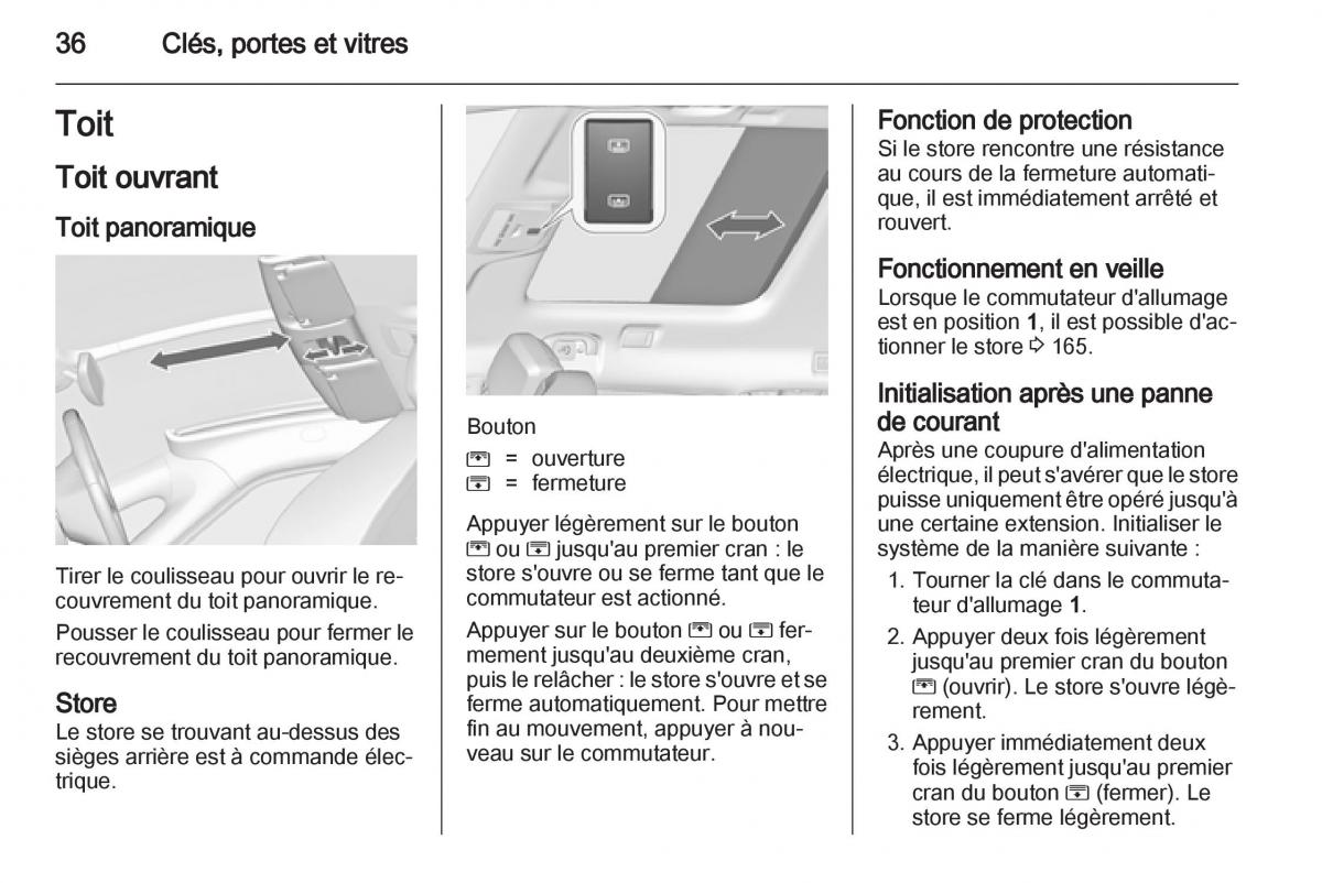 Opel Zafira C manuel du proprietaire / page 38