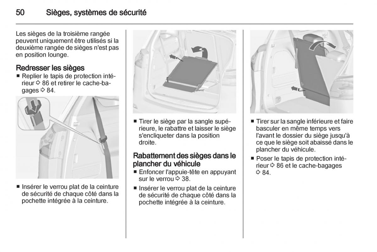 manual Opel Zafira C manuel du proprietaire / page 52