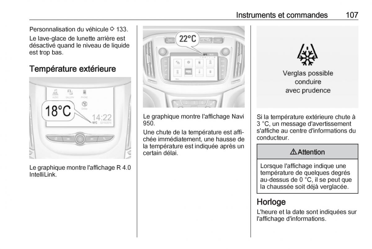 manual  Opel Zafira C FL manuel du proprietaire / page 109