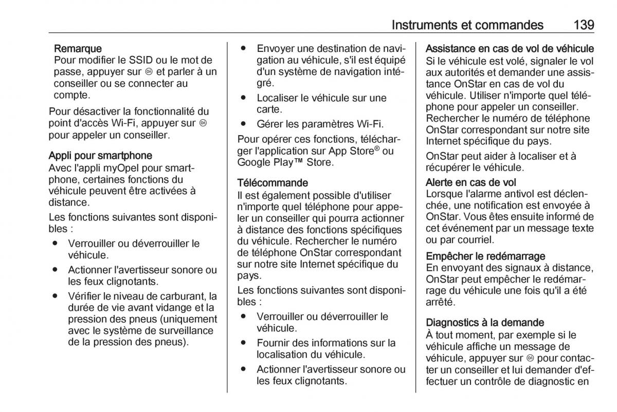 manual  Opel Zafira C FL manuel du proprietaire / page 141