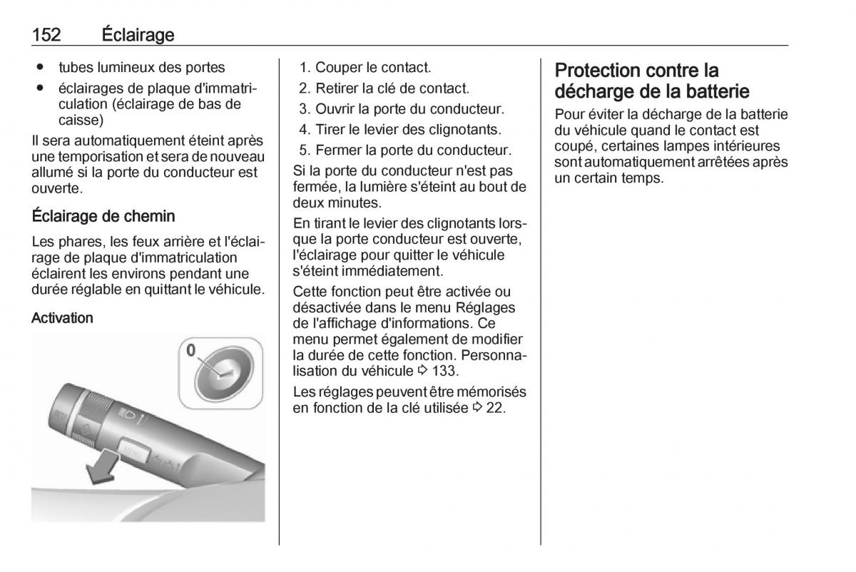 Opel Zafira C FL manuel du proprietaire / page 154