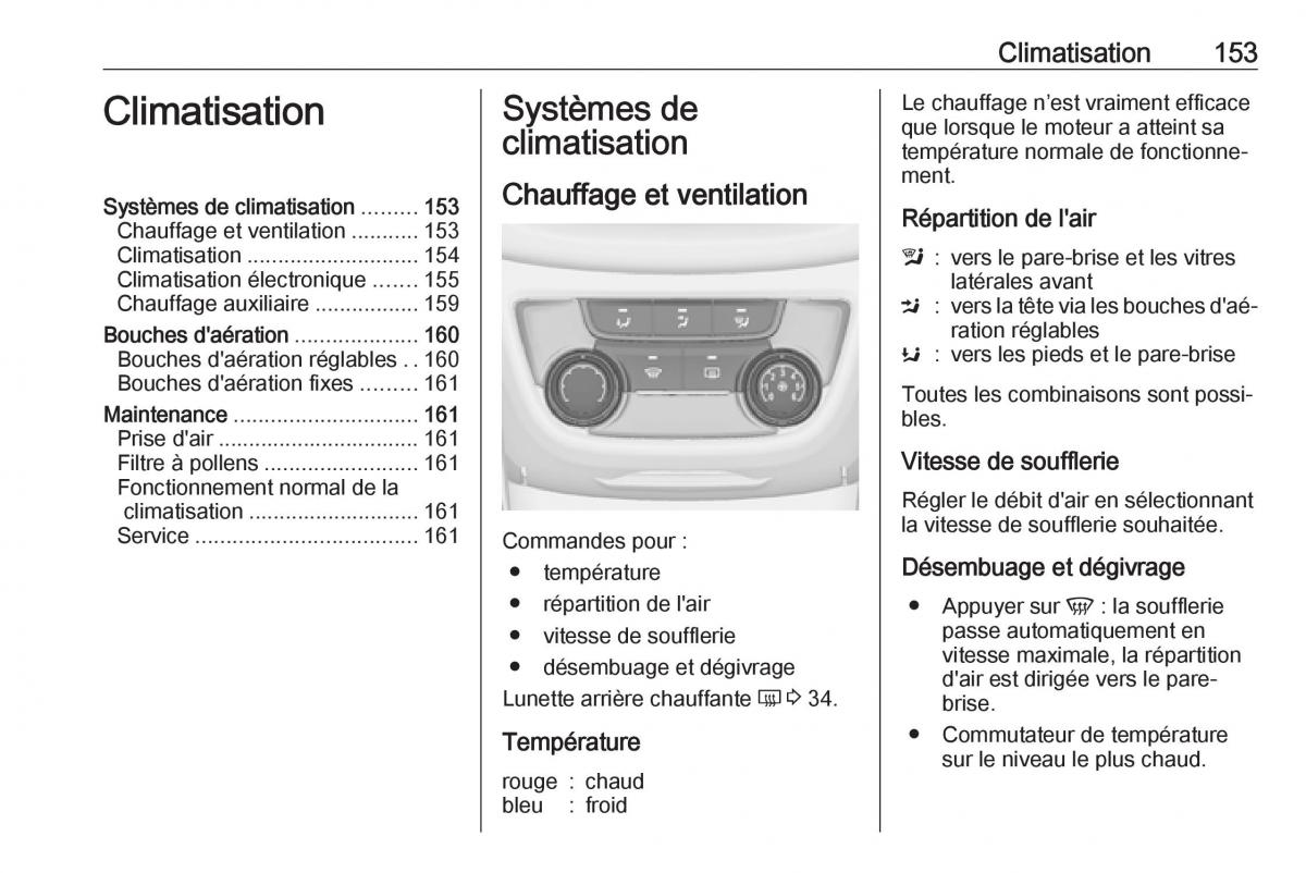 manual  Opel Zafira C FL manuel du proprietaire / page 155