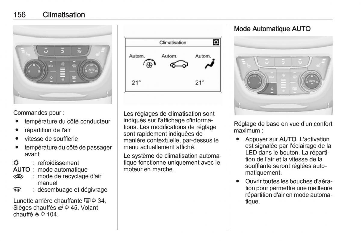 manual  Opel Zafira C FL manuel du proprietaire / page 158