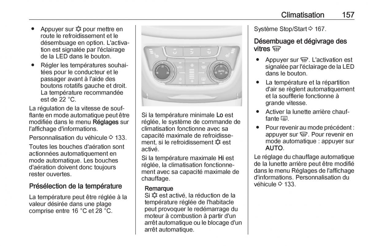 manual  Opel Zafira C FL manuel du proprietaire / page 159