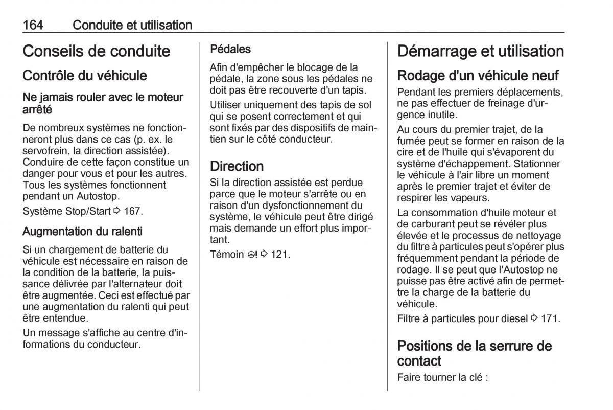 Opel Zafira C FL manuel du proprietaire / page 166