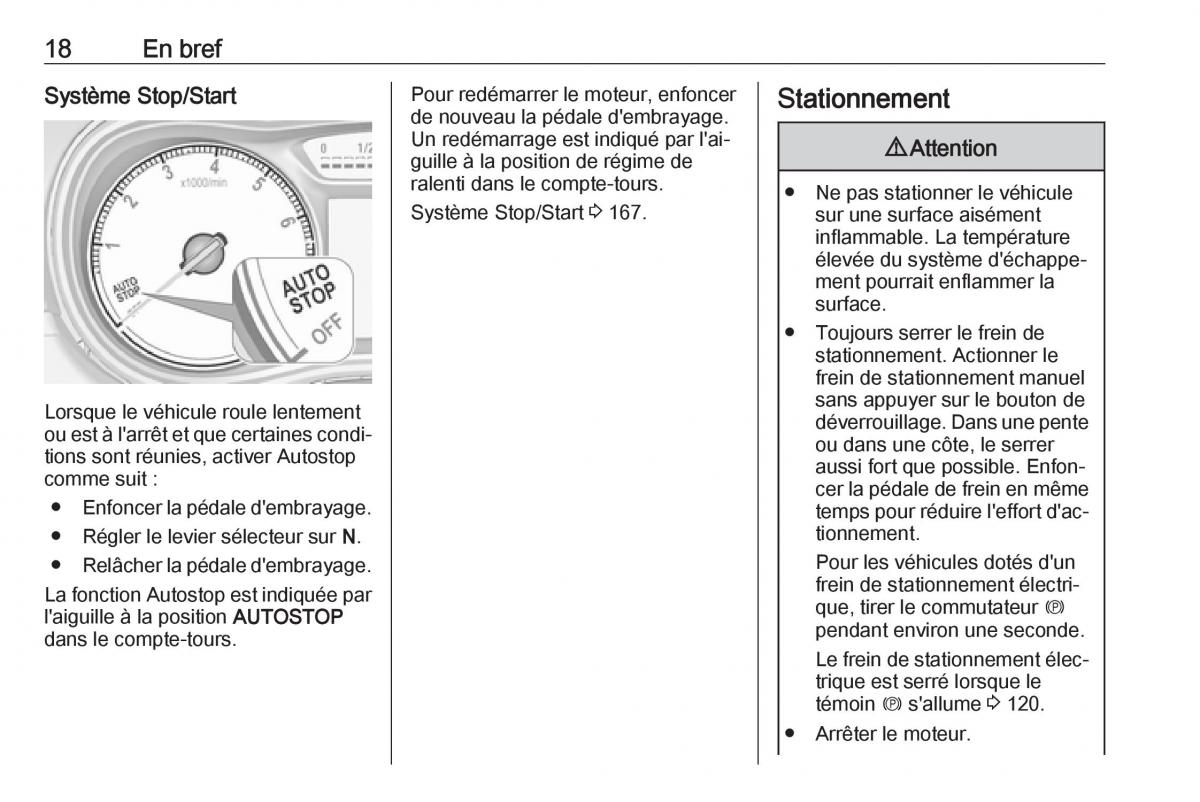 manual  Opel Zafira C FL manuel du proprietaire / page 20