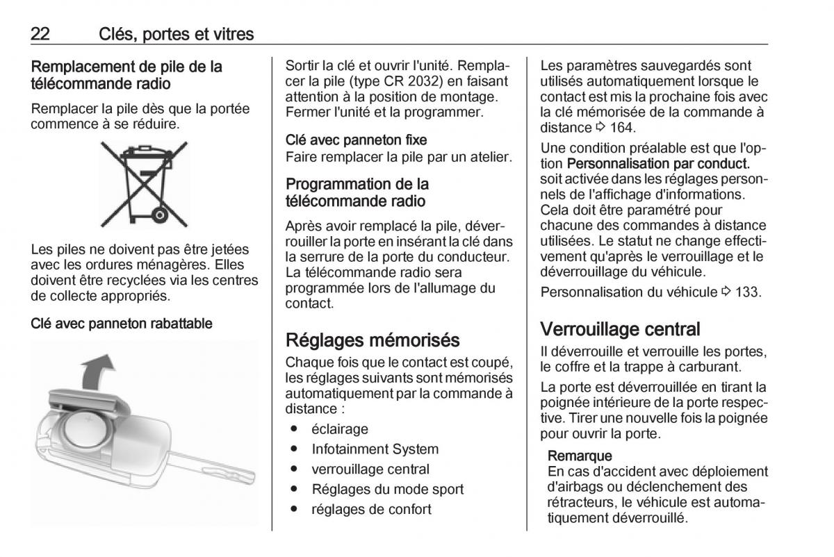 manual  Opel Zafira C FL manuel du proprietaire / page 24