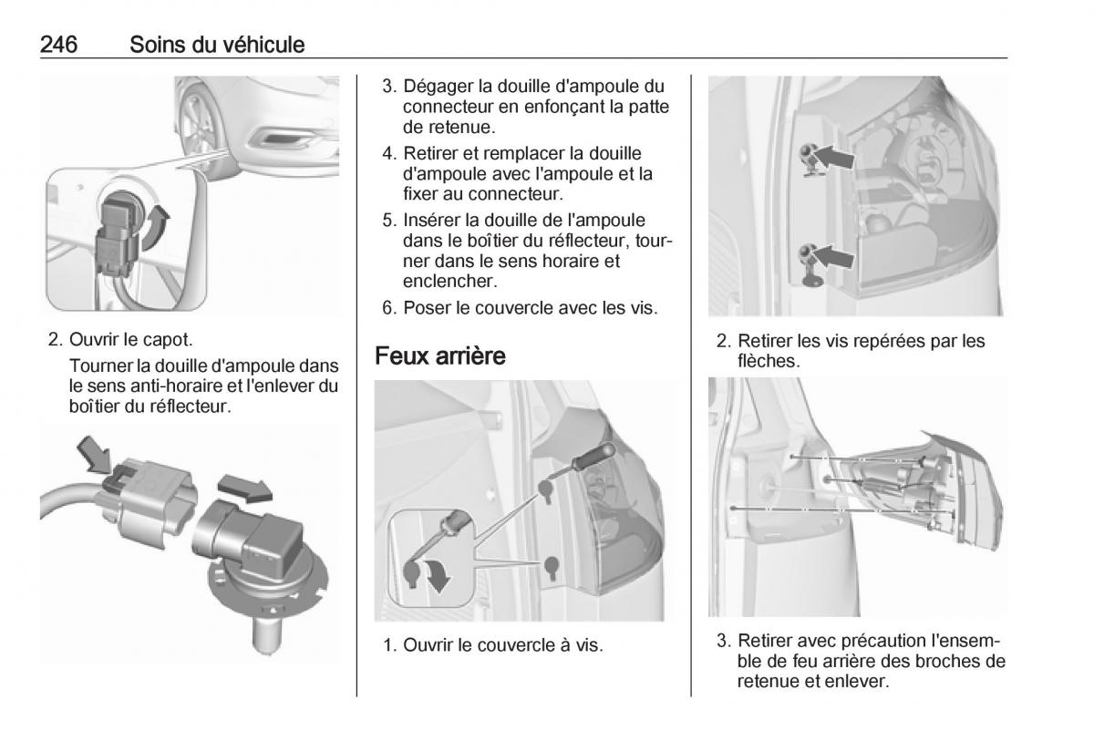 manual  Opel Zafira C FL manuel du proprietaire / page 248