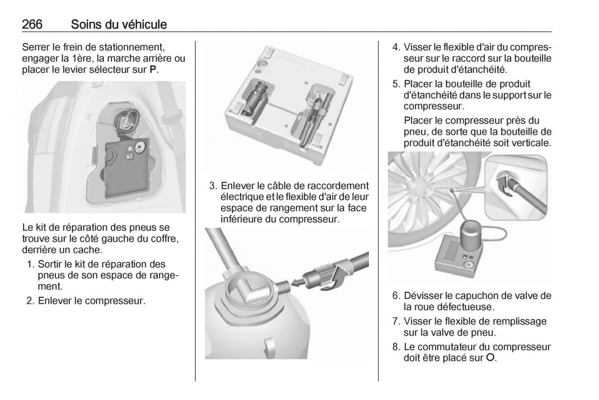 manual  Opel Zafira C FL manuel du proprietaire / page 268