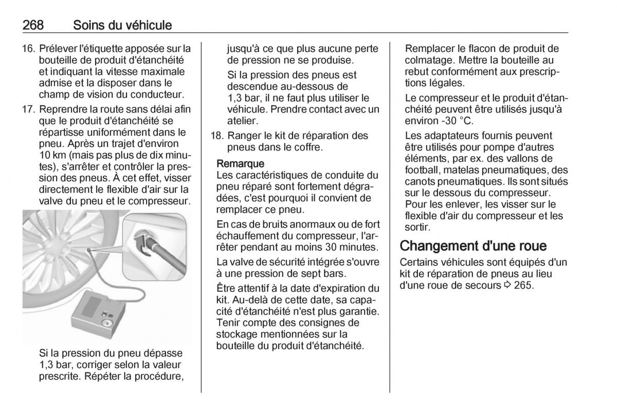 manual  Opel Zafira C FL manuel du proprietaire / page 270