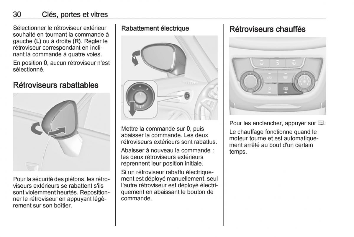 manual  Opel Zafira C FL manuel du proprietaire / page 32