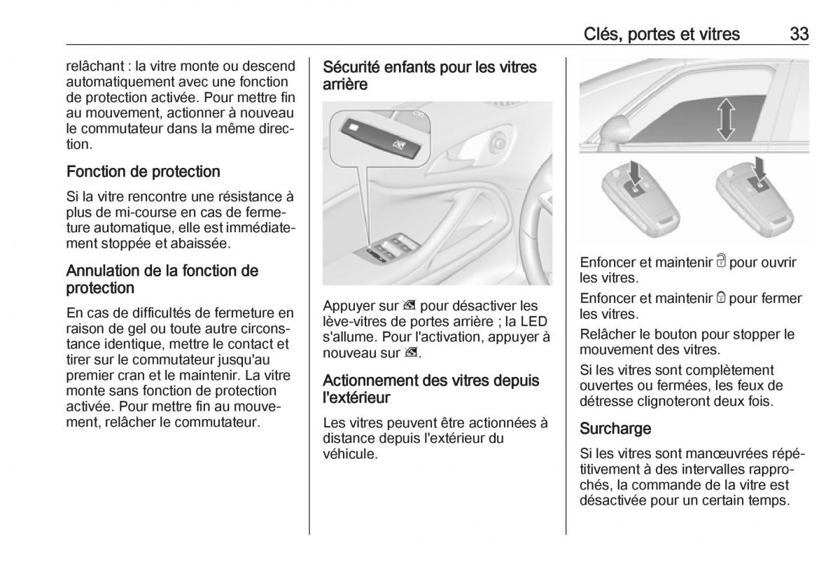 manual  Opel Zafira C FL manuel du proprietaire / page 35