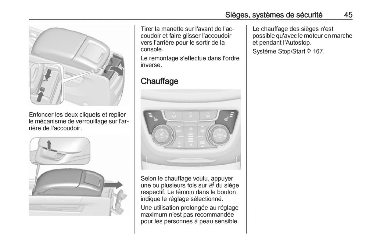 manual  Opel Zafira C FL manuel du proprietaire / page 47