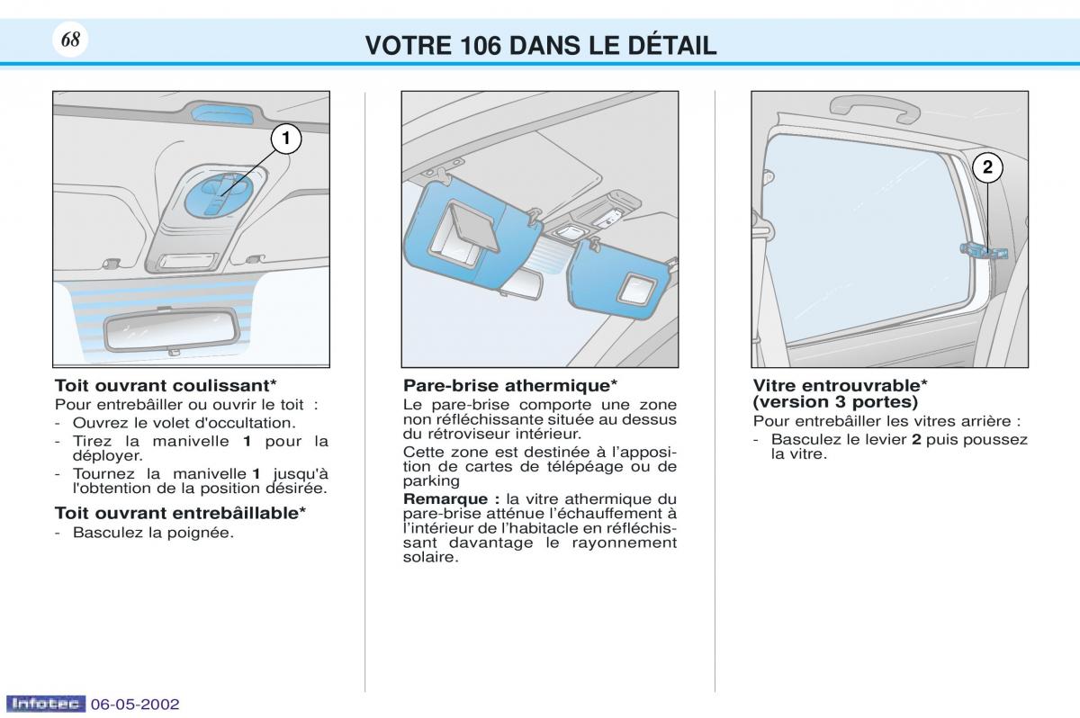 Peugeot 106 manuel du proprietaire / page 75