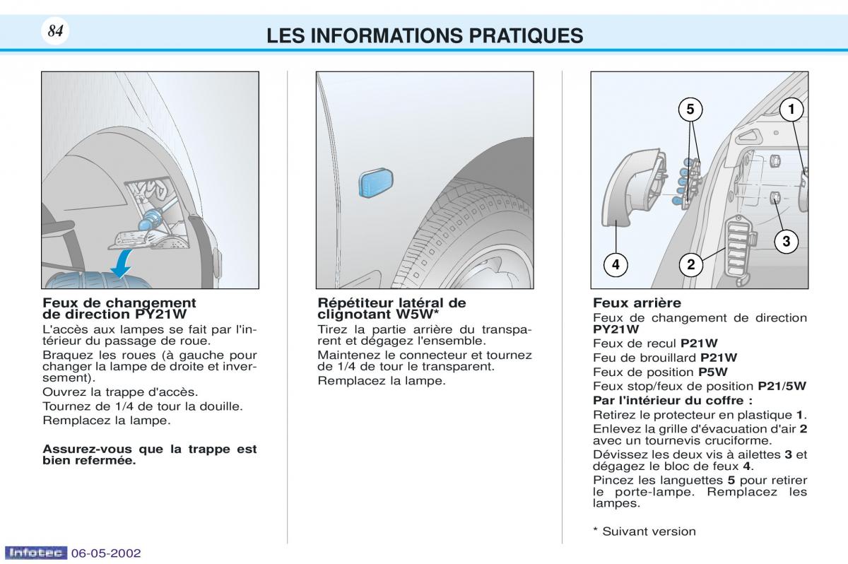 Peugeot 106 manuel du proprietaire / page 91