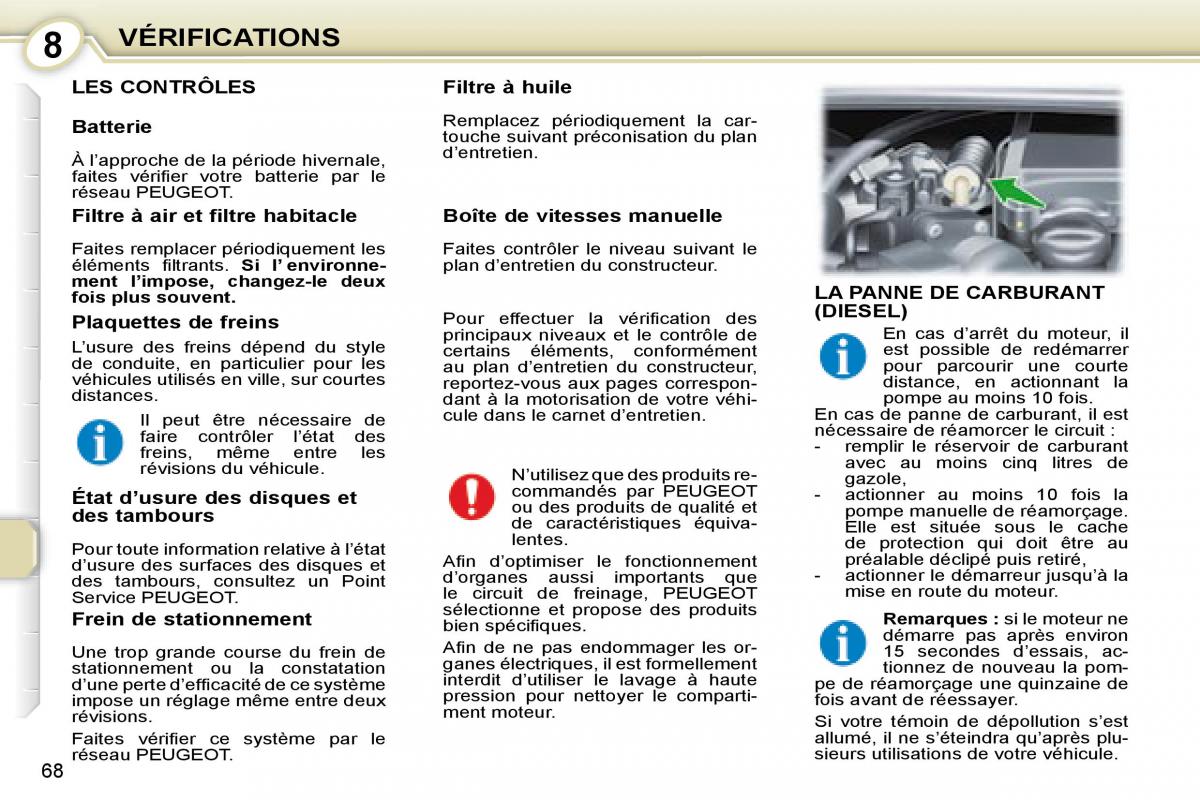 Peugeot 107 manuel du proprietaire / page 65