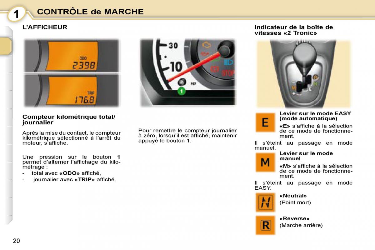 Peugeot 107 manuel du proprietaire / page 18