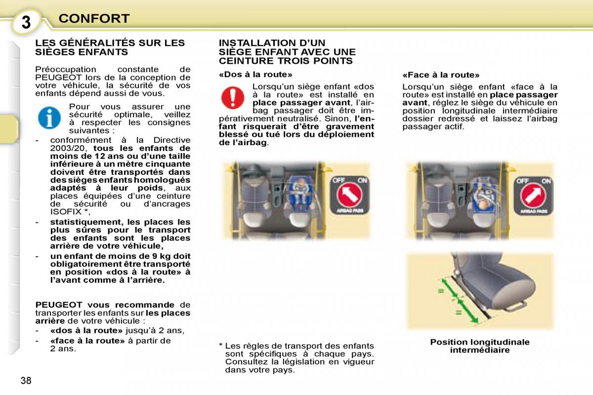 Peugeot 107 manuel du proprietaire / page 36